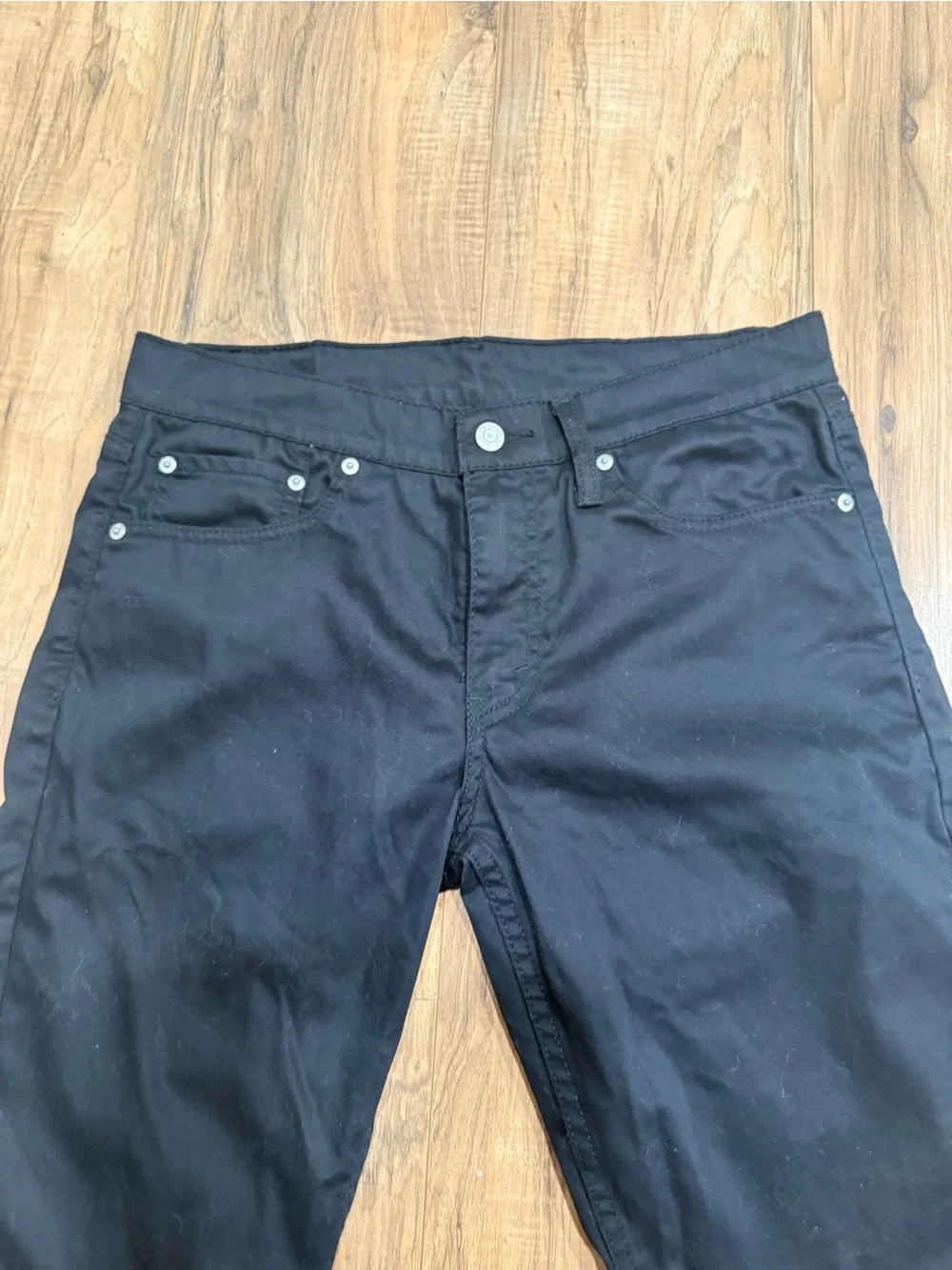 Men's Black Levi’s Straight-Leg Jeans